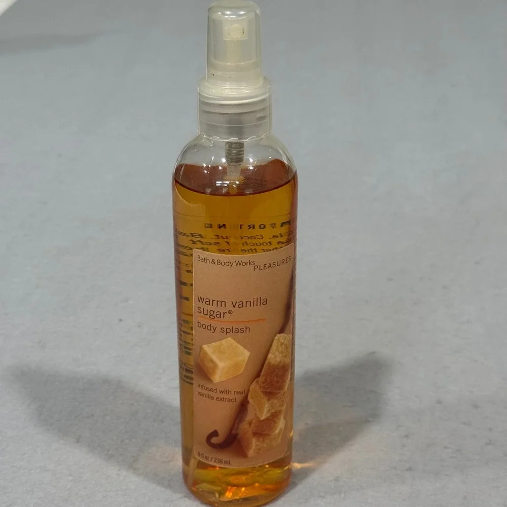 Bath & Body Works Body Splash Women Warm Vanilla Sugar Pleasures 8oz Vintage